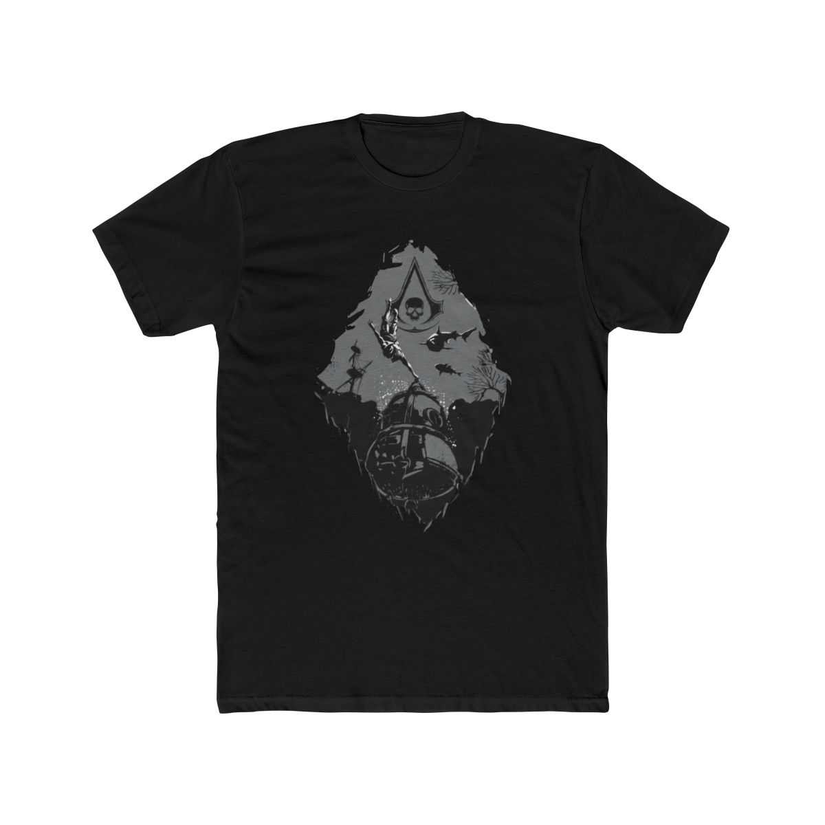 Assassin's Creed Black Flag Resynced Comfort Colors T Shirt - Diving Bell | Assasin's Creed - Official T-Shirts merchandise